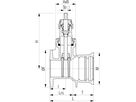 Flansch-/Steckmuffenschieber Fig. 5455 DN 150 PN 10/16 - Von Roll Armaturen