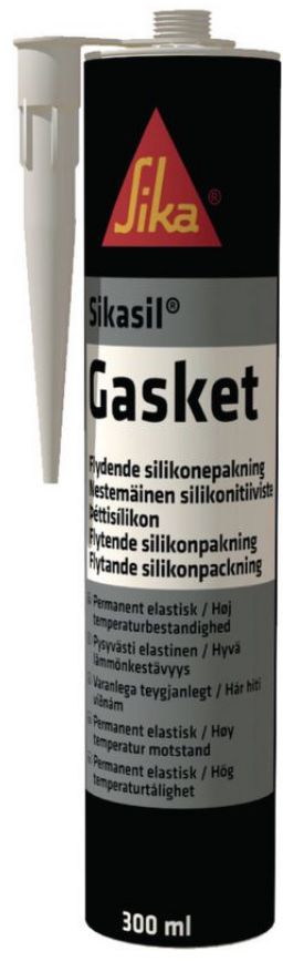 Sikasil-Gasket, Silikon-Dichtstoff Kartusche à 310ml, rot, -60ºC bis +260ºC - Dichten