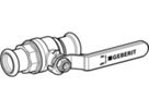 Kugelhahn 18mm 94923 mit Betätigungshebel - Geberit Systemventile / Armaturen