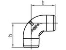 Winkel 90° 94 S 3/8" 770 094 103 - GF schw. Tempergussfittings