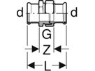 Verschraubung lösbar 22mm 35392 Überwurfmutter Edelstahl - Mapress-Sanitär-Presssystem-Formstücke