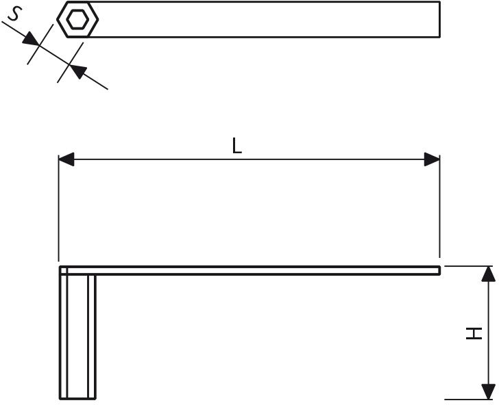 Fig. 3220 001 00 Verrieglungsschlüssel für Abläufe - Zubehör Schachtabdeckung von Roll