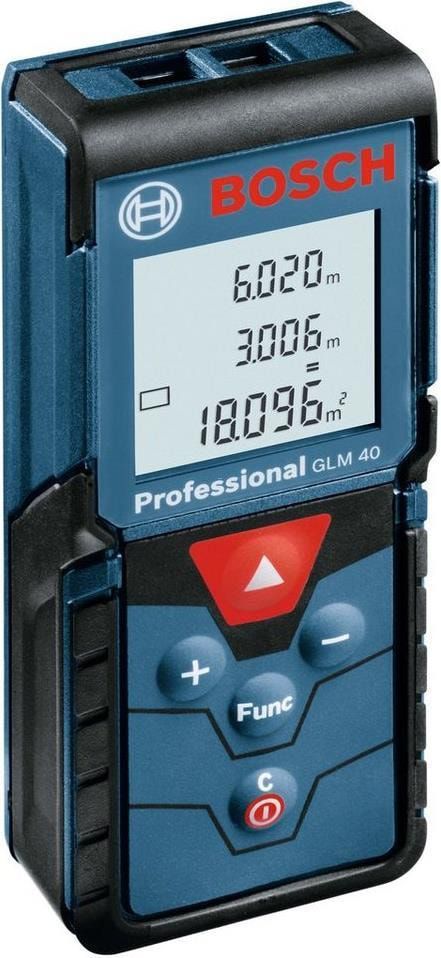 Laser-Entfernungsmesser GLM 40 0.15-40m, inkl. Batterie und Etui - Bosch Elektrowerkzeuge