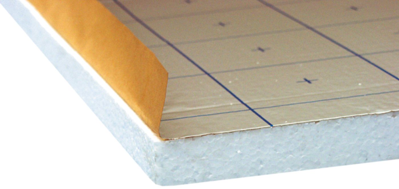Trittschalldämmpl Roll EPS-T Alukraft-PE Rolle à 6 m2 1000 mm 43/40 mm - Bodenisolationen
