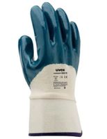 UVEX Schutzhandschuhe uvex compact NB27E Gr. 9, weiss/blau, Art. 60946 - Arbeitsschutz