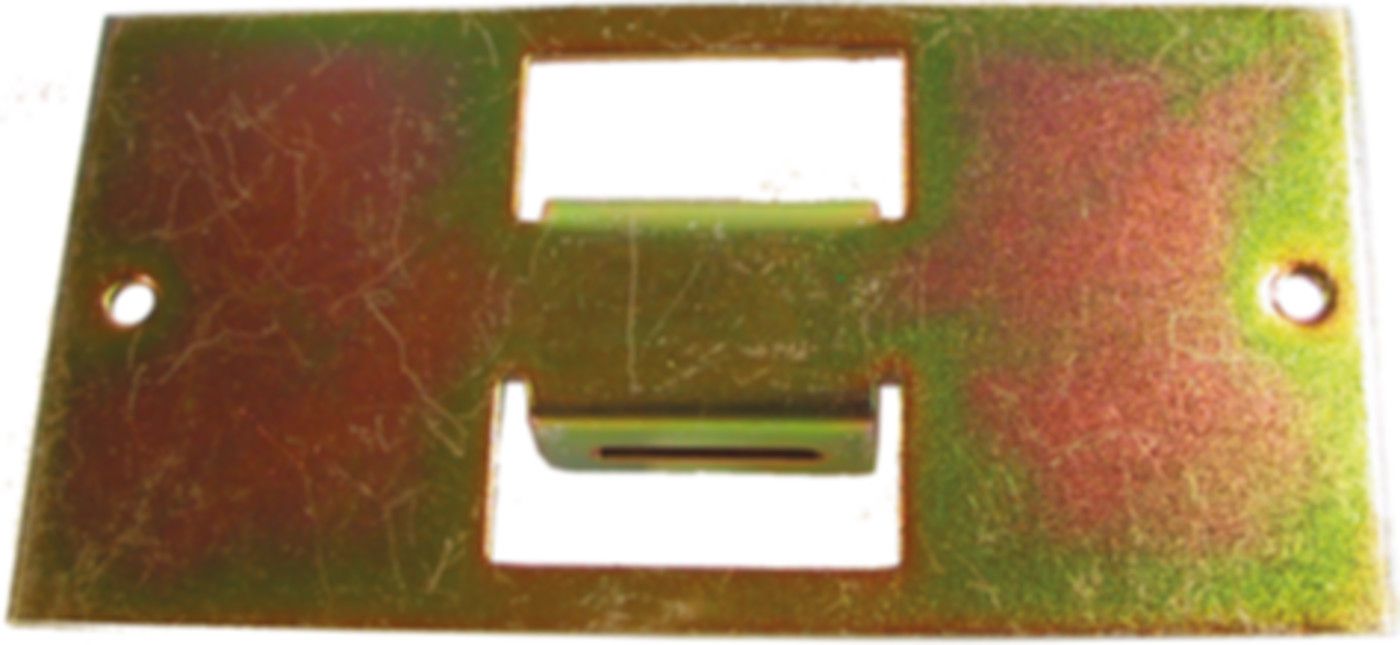 Schilderbügel für waagrechte Leitungen o/Spannbride H=12mm - ISCO-Beschilderungen
