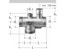 JRGUMAT Thermomischer PN 10 1/2" DN 15 55°C 3400.916 - JRG Armaturen