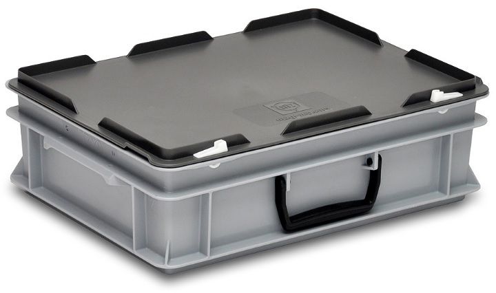 Rako-Koffer, grau, mit Traggriff 400x300x132mm - Rako - Koffer