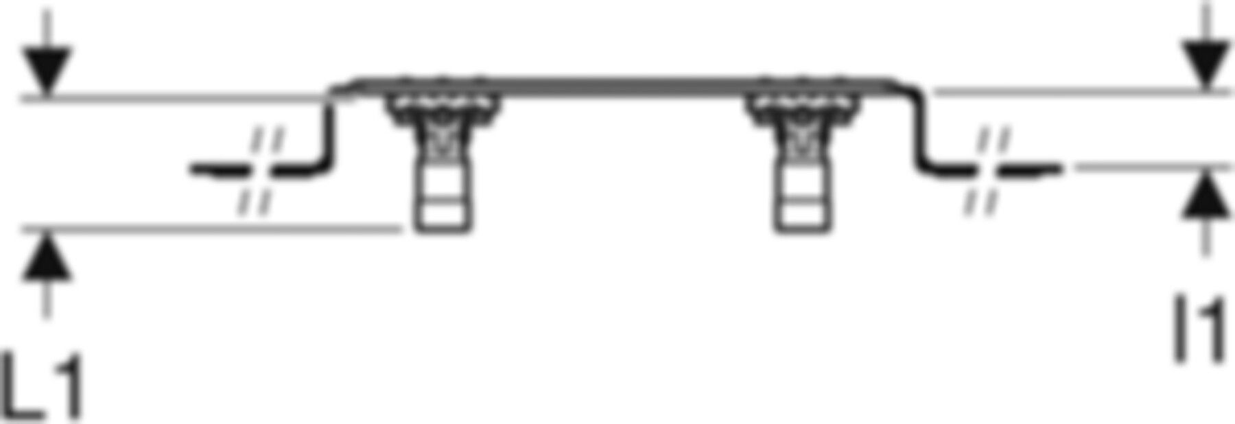 Anschlusswinkel 90° zweifach 153mm 1/2"- MF1/2" abgesetzt, mit Aussengewinde 632.855.00.2 - Geberit-Mepla-Formstücke