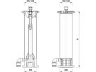 Hydrantenunterteil H4-HV INOX N571 mit Sollbruchstelle Frosttiefe 57cm - Hawle Hydranten