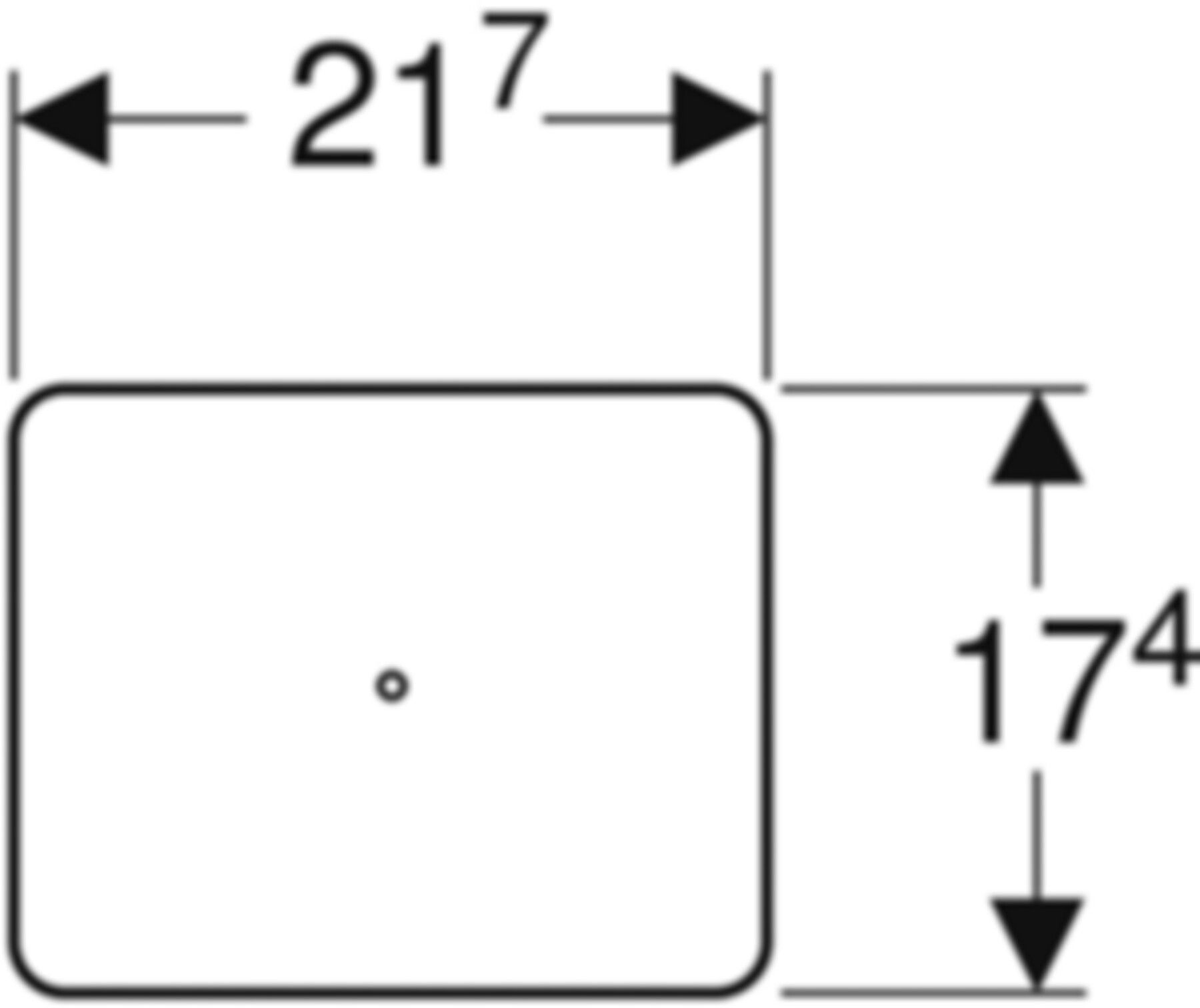 Abdeckplatte weiss-alpin 115.417.11.1 für Wasserzählerstrecke - Geberit Systemventile / Armaturen