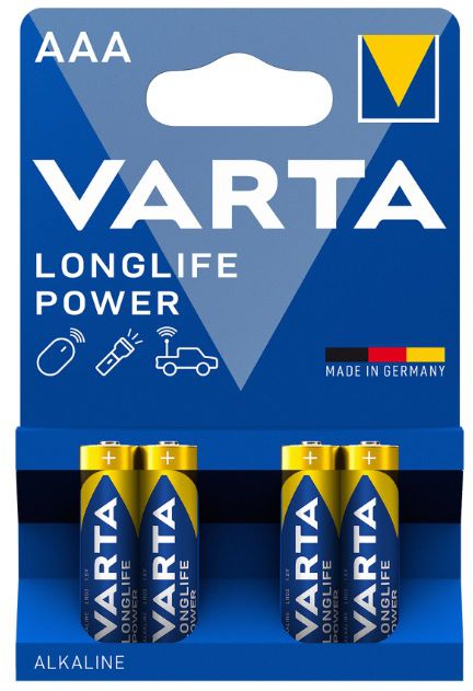 VARTA Batterie Longlife Power 4x Micro AAA / LR03 - Elektrozubehör