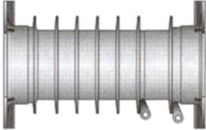 Lamellenrohr DN 100 L=300mm Nr.1030 für Rohre 15-50mm und 63 mm - RDS-Mauerdurchführung