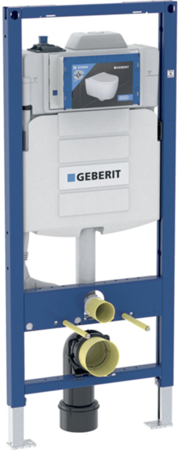 Wand-WC-Element Sigma Typ 120 111.076.00.1 mit Hygienespülung HS50, mit 2 Wasseranschl. - Geberit-Duofix