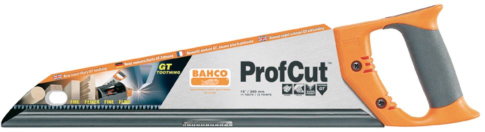 BAHCO Handsäge Profcut 15" Universal L= 375mm, 15 Zähne/Zoll, Fein - Sägen