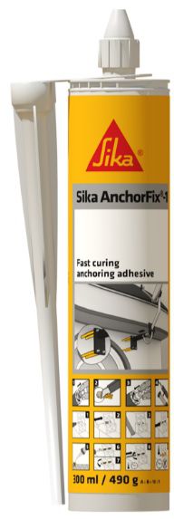 Sika AnchorFix-1, Anker-Klebstoff Kartusche à 300ml, hellgrau - Dichten