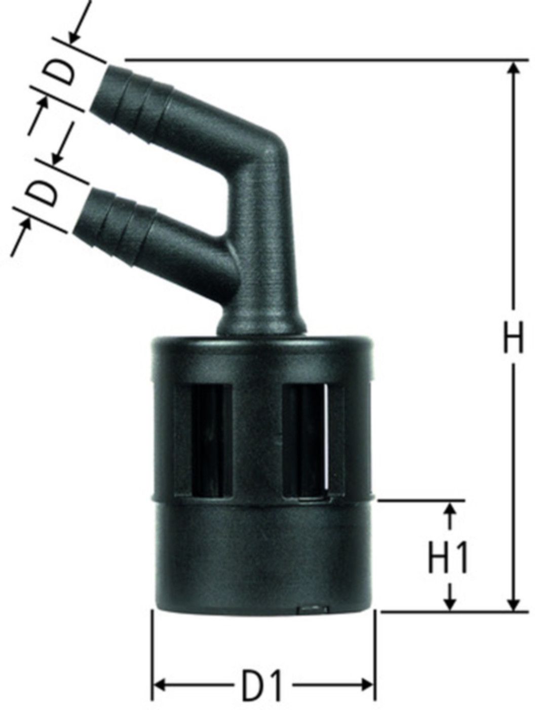 Spülwasseranschluss 50mm x 14mm 19098.21 max. Abflussmenge 15 l/min - Nussbaum Armaturen Nettoartikel