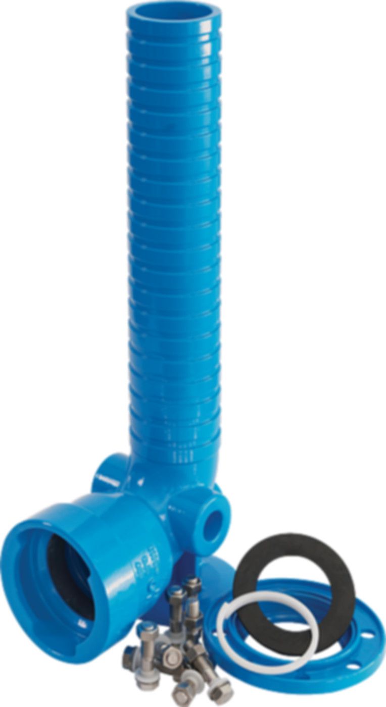 Hydranten-Einlaufbogen Guss BLS N842 GT 1,35-1,80m DN 100 - Hawle Hydranten