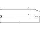 Kabelbinder ABB Ty-Rap® 6.6 NATUR BN22822 TY253M - Kabelbinder PA