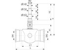 Universal 1, Fig. 5490 mit Steckmuffe DN 125 Abgang Univ. PE-Enden d40/50/63mm - Von Roll Armaturen