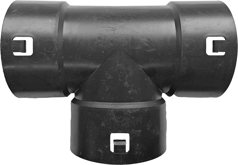 Eurodrain T-Stück Hart-PVC NW: 65/65mm 90° - Drainagerohre Formstücke