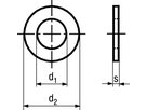 Scheiben ohne Fase Stahl BN713 DIN125A M4/4,3/9/0,8 - Bossard Schrauben