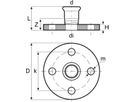 Flansch mit Muffe,PN 10/16 108 mm C52AM - Eurotubi Press-Formstücke BIG Heizung