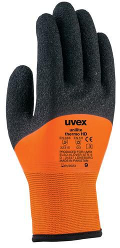 UVEX Winter Handschuh Unilite Thermo HD Gr. 11, rot-schwarz, Art. 60942 - Arbeitsschutz