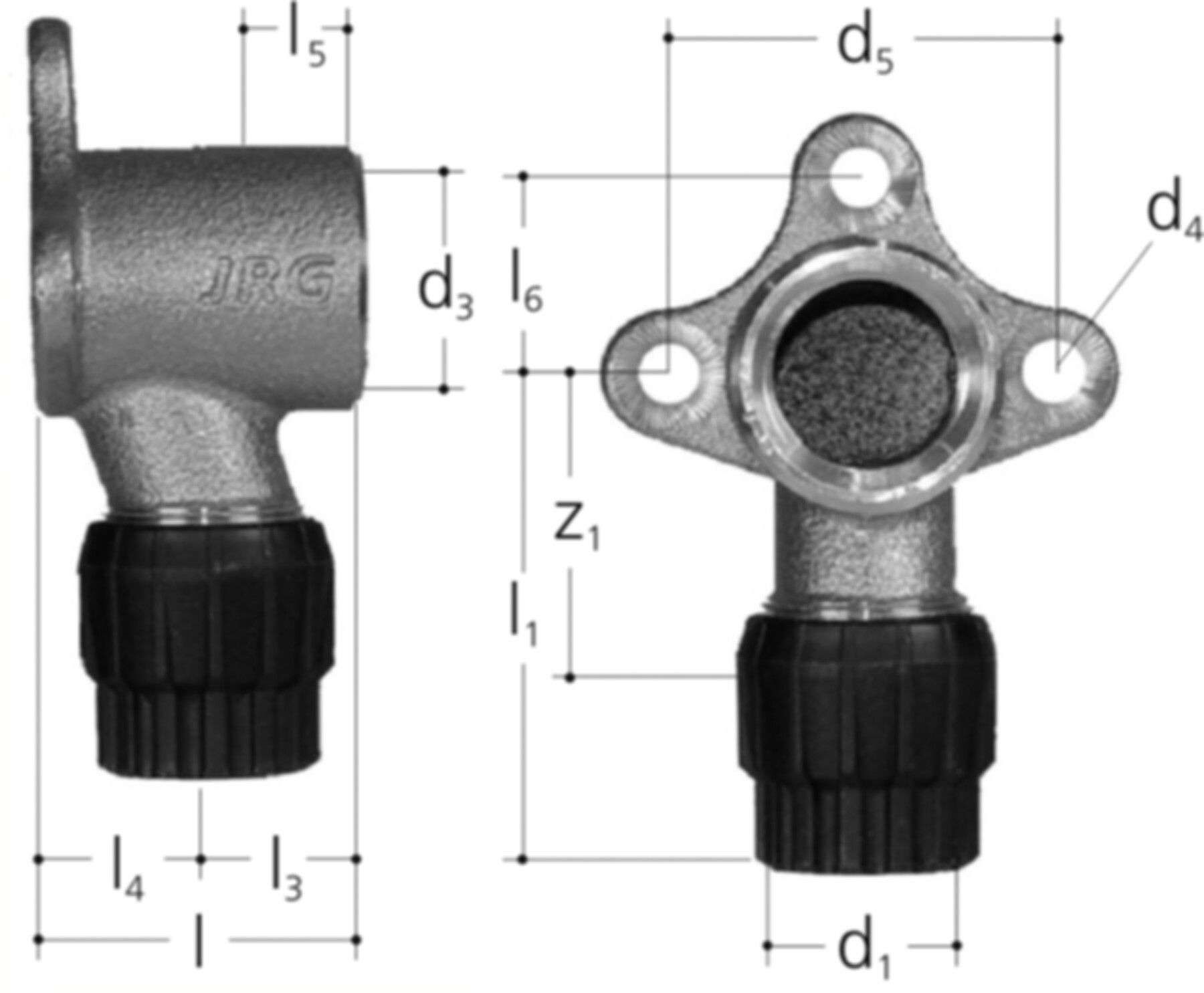 Armaturenanschl. Einfach 4610.135 1/2"-16-35 - JRG Sanipex-MT-Formstücke/Rohre in Stg.