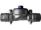 Einrohranschluss-Stück EAS f/Sensonic III m/2 Kugelhahnen / IG 1" L = 169 mm - ISTA - Wärme- / Wasserzähler