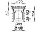 Bodenablauf Pronto mit Alu-Rost befahrbar 1500kg DN 100 3-700162 - SCHACO Entwässerungstechnik