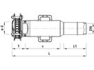 Einbauschlaufe Synoflex BLS 5372 DN 125 Spannbereich 131-160mm - Hawle Synoflex