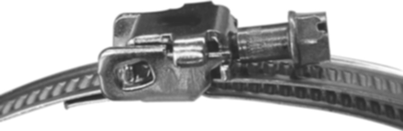 Bridenband Cr-Ni Stahl 9 mm Bridenkopf galv. 60 - 165 mm - Flexible Lüftungsschläuche