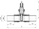 Einschweiss-Schieber für Wasser 4810 DN 65 / d 75mm - Hawle Armaturen