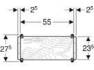 Unterputz Montageplatte universell 27.5 x 60 x 15.5cm 111.788.00.1 - Geberit-Duofix