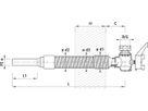 Mauerdurchführung VS-PE für GAS 6862 d 50mm - 11/2" L = 680mm - Hawle Hausanschluss- und Anbohrarmaturen