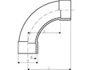 Bogen 90° mit 2 Muffen 32 mm 721 000 108 - GF Hart PVC-U Formstücke