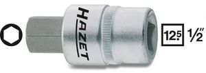 HAZET Schraubendreher-Einsatz, Inbus 986-4mm, 1/2", L: 60mm, D: 23mm - Steck- und Drehmomentschlüssel