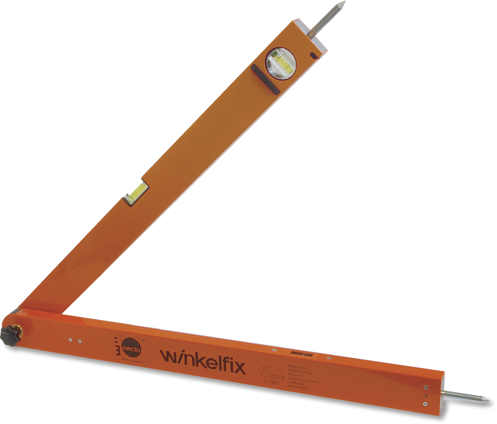 NEDO Winkelmessgerät, Winkelfix Mini L= 430mm, Messbereich 0-180°, Art.450 - Winkelmessen