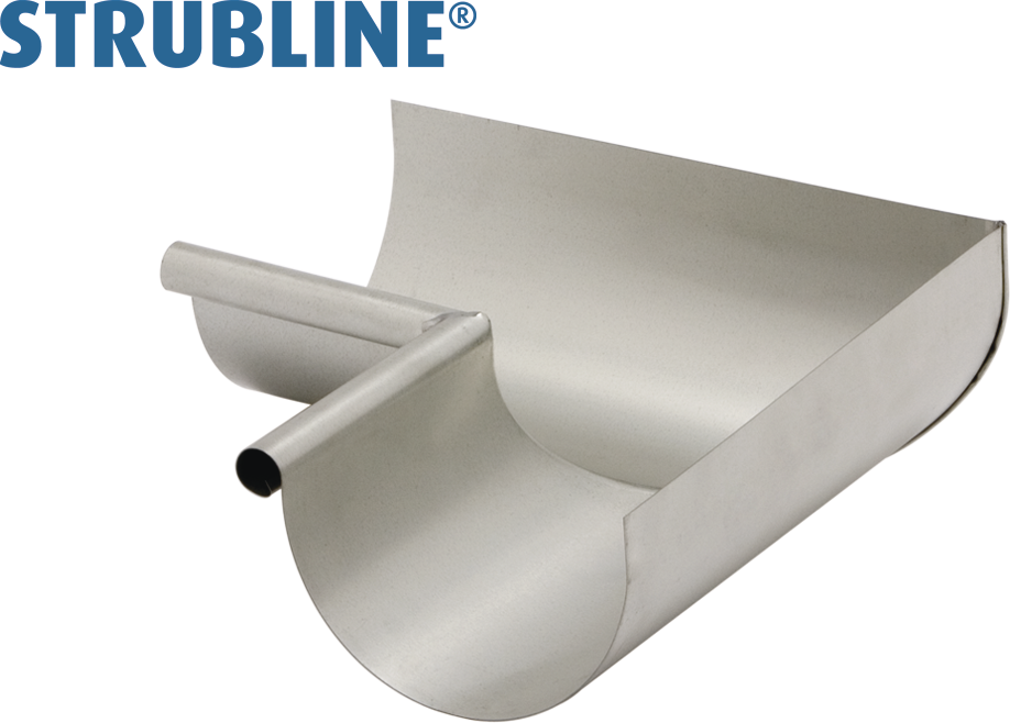 Rinnenwinkel innere 250 mm 141 gefalzt/gelötet "Strubline" - Uginox Spenglereihalbfabrikate