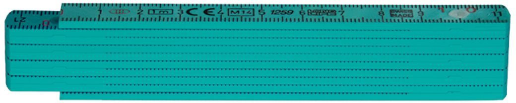 Taschenmeter Ladys Line mint 10 Glieder, 1m mit mm-Teilung, 1601 M - Längenmessen