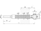 Mauerdurchführung IG-PE für GAS 6860 d 40mm - 11/4" L = 1100mm - Hawle Hausanschluss- und Anbohrarmaturen