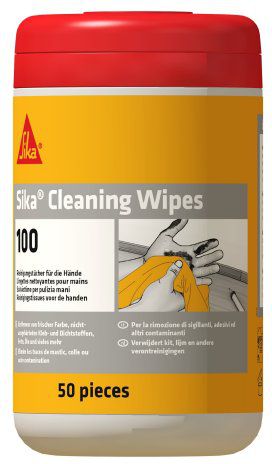 Sika Reinigungstücher Cleaning Wipes-100 Dose mit 50 Tücher - Dichten
