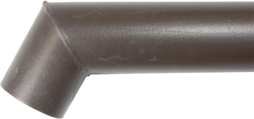 Braun a 1 M mit Bogen 83 mm 209 - Stahl-Sockelrohre
