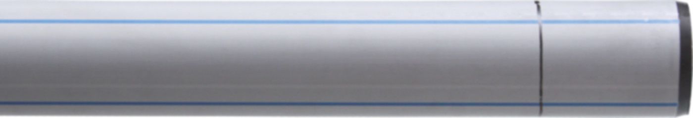 HDPE-Schutzrohre glattendig für Wasser d 92/80mm, weiss blaugestreift à 10m - HDPE-Schutzrohre