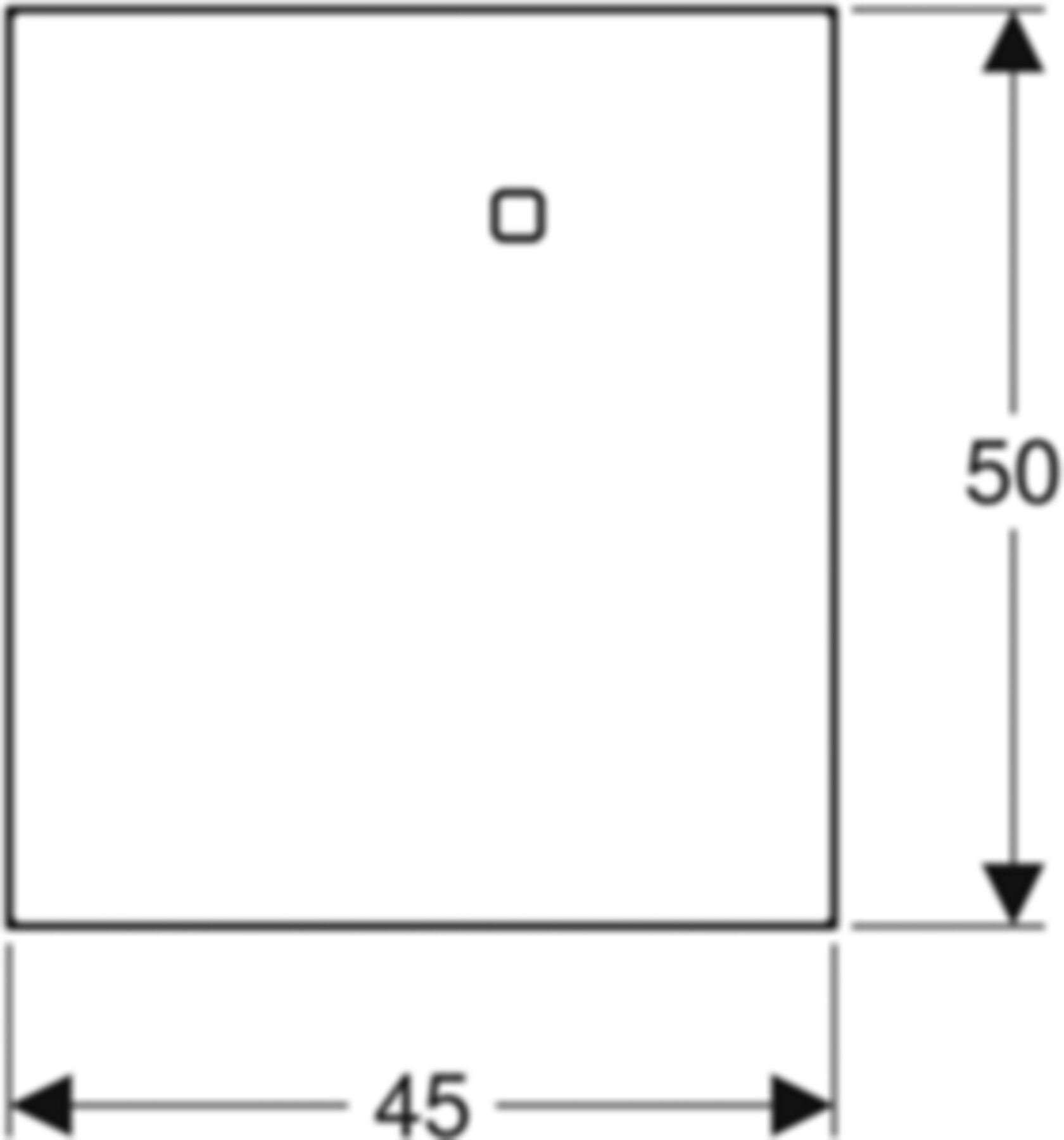 Abdeckung zu Hygienespülung 616.221.IH.1 verkehrsweiss RAL 9016 - Geberit Systemventile / Armaturen