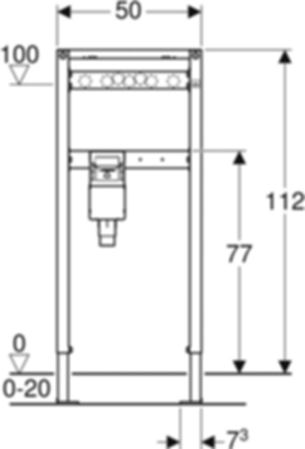 Waschmaschinen-Element Typ 112 111.773.00.1 - Geberit-Duofix