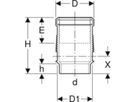 Langmuffe d 135mm 312.012.14.1 - Geberit-PE-Silent-Formstücke