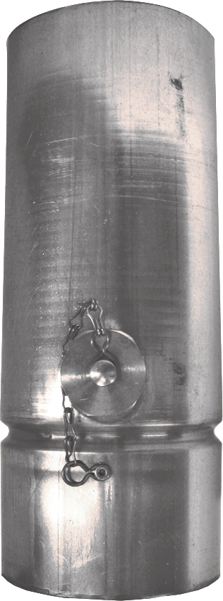 Wassersammler 100 mm 283 mit Schlauchanschluss 3/4" - MattpluS Spenglereihalbfabrikate