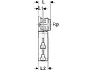 Doppeldose 90° 16mm-1/2"-16mm 650.483.00.3 - Geberit-Push Fit-Formstücke